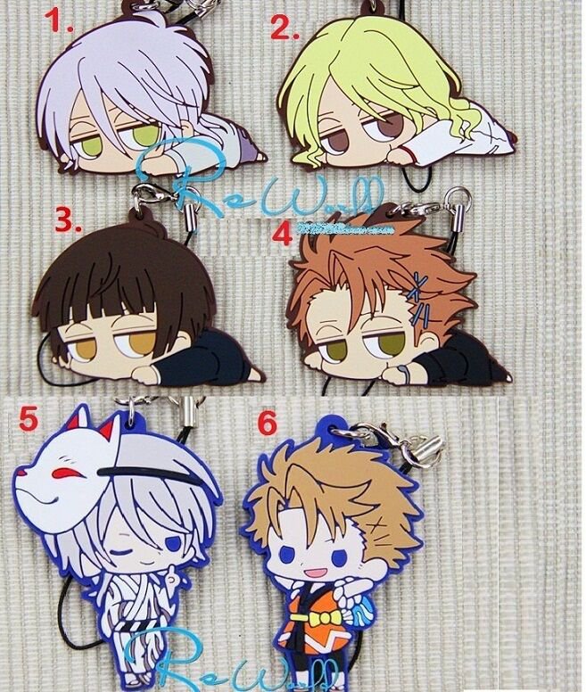 New Japan Anime Psycho Pass Character Rubber Phone Strap Charm Keychain Pendants