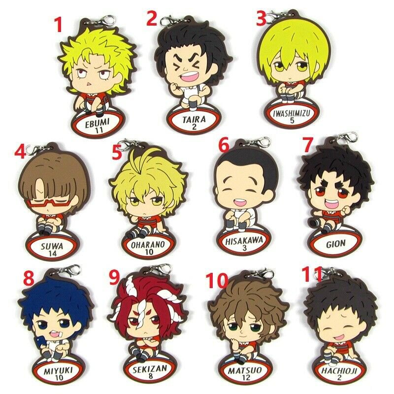 ALL OUT Rubber Strap Keychain Keyring Charm Japan Anime Cosplay Gift ALL OUT!!