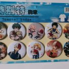 My Hero Academia Boku no Hero Akademia Metal Badge Bedge Pin Set Brooch 10PCS