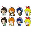 Japan Anime Nisekoi ViVimus Rubber Strap Keychain Chitoge Kosaki Marika Ruri Fuu