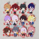 DIABOLIK LOVERS Flower Anime Figure Rubber Strap Charm Keychain Kanato Kou Shu