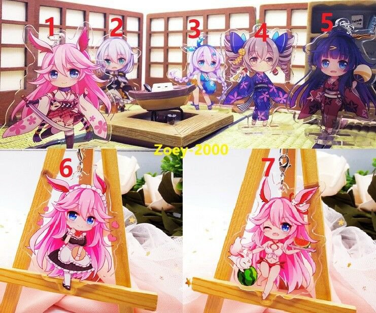 Houkai Impact 3rd Acrylic Keychain Stand Honkai Impact 3rd Acrylic Stand Keyring