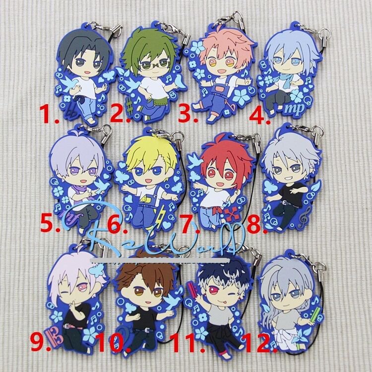 IDOLiSH7 Trigger Re:vale earth music Riku &auml;&cedil;�&ccedil;�&ordf;&atilde;��&atilde;�� Rubber Phone Strap Charm Keychain