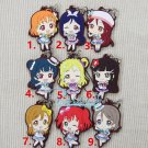 Love Live Lovelive! Sunshine!! Aqours Japan Anime Keychain Rubber Strap Charm ZO