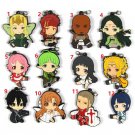 Sword Art Online Alicization Rubber Strap Keychain Phone Charm Keyring Cos Gift