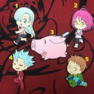 Japan Anime Nanatsu no Taizai The Seven Deadly Sins Rubber Strap Charm Keychain