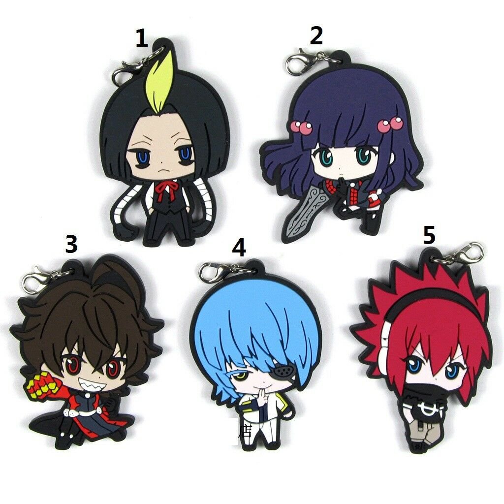Twin Star Exorcists Sousei no Onmyouji Anime Rubber Strap Keychain Charm Keyring