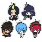 Twin Star Exorcists Sousei no Onmyouji Anime Rubber Strap Keychain Charm Keyring