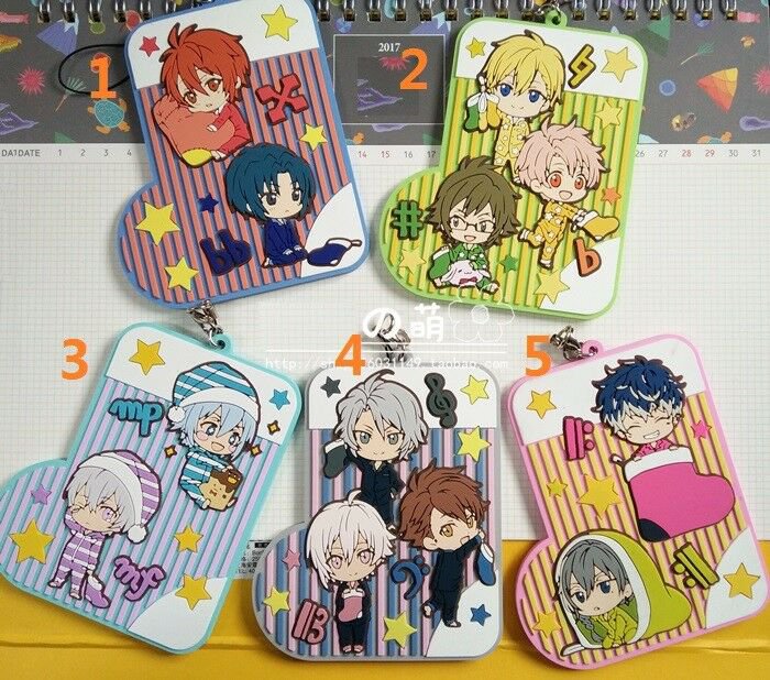 Idolish7 Trigger Re:vale Anime Rubber Strap Charm Keychain Keyring Socks Ver Big
