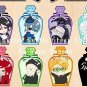 8PCS Set Kuroshitsuji Black Butler 10th Anniversary Rubber Strap Charm Keychain Pendants