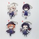Bungo Stray Dogs Anime Figure Acrylic Keychain Keyring Strap Charm Bag Pendant