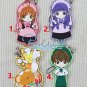 New Anime Cardcaptor Sakura Cafe Figure Rubber Strap Charm Keychain Pendant Gift