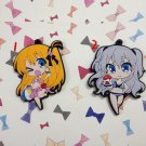 Charlotte Tomori Nao Yusa Nishimori Anime Rubber Strap Charm Keychain Keyring