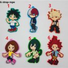 My Hero Academia Boku no Hero Akademia Rubber Strap Keychain key Ring Charm Gift