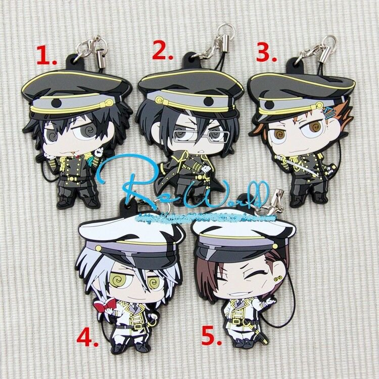 Psycho Pass Shinya C87 Anime Rubber Strap Charm Keychain Keyring Pendant Uniform