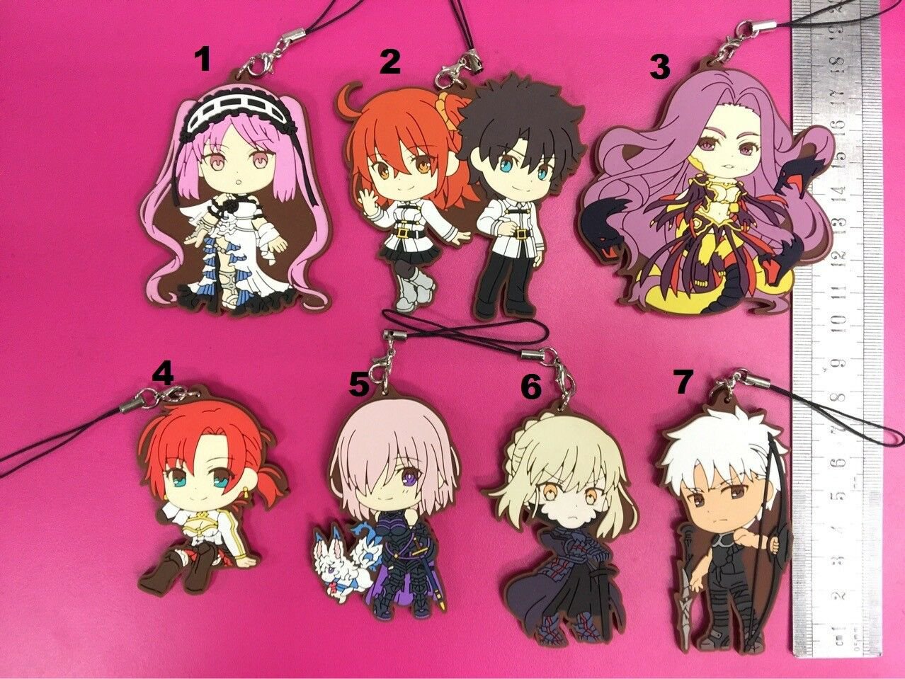 Fate Grand Order Apocrypha &auml;&cedil;�&ccedil;�&ordf;&atilde;��&atilde;��  Anime Rubber Strap Keychain Bag Charm Keyring