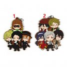 Bungo Stray Dogs Rubber Strap Charm Keychain Dazai Osamu Nakahara Chuya Mafia