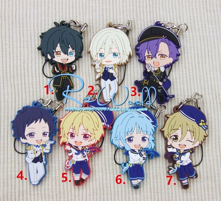 Japan Anime Ensemble Stars ES Mika Movic Rubber Strap Phone Charm Keychain Gift