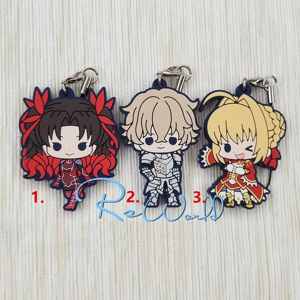 Fate/EXTRA Lasst Encore Nero Rin Grand Order FGO Keychain Rubber Strap Charm
