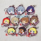Togainu no Chi Akira Shiki Keisuke Rin Motomi Yaoi Keychains Rubber Strap Charm