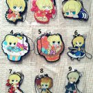 Fate/Grand Order Fate/Stay Night Saber Nero Rubber Strap Keychain Key Ring Charm