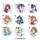 Love Live! Lovelive Anime Metal Badge Brooch Emblem Pin Nico Kotori Eli Maki Umi