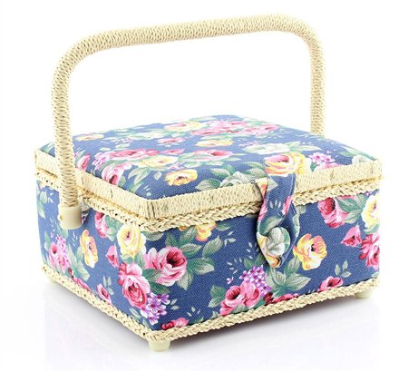 Rose sewing basket