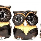 Owl set brown