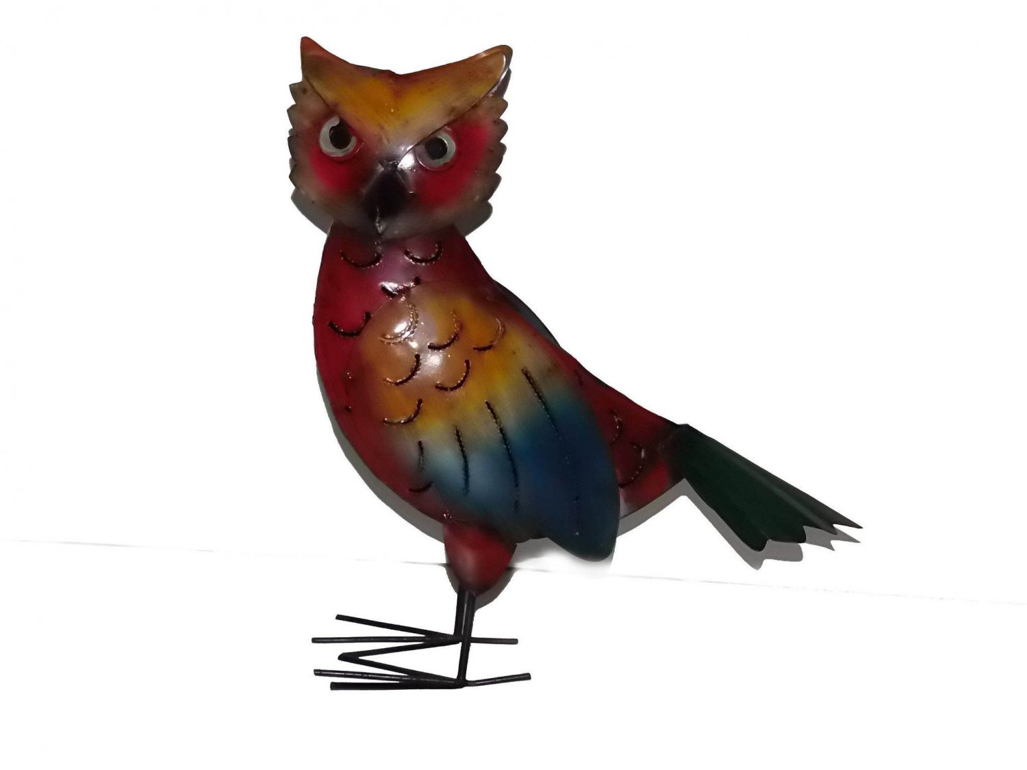 Owl metal ornament