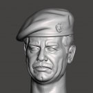 3DPRINTED   SADDAM WITH BERET