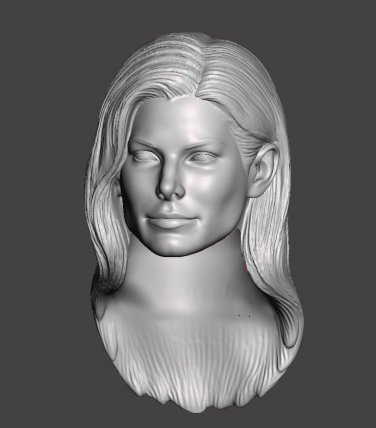 3DPRINTED SANDRA BULLOCK LONG STRAIGHT HAIR