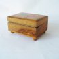 1960's/70's Retro Spanish Wooden Trinket Box - Internal Mirror