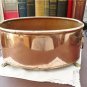 Vintage English Copper Footed Planter - Lion Head Handles/Feet