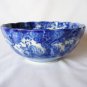 19th c Oriental / Chinese Blue & White Bowl - Figural & Bamboo Decoration