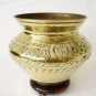 Antique Islamic / Middle Eastern Double Skinned Brass Planter