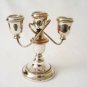 Early 20th c Edwardian Silver On Copper Candelabra