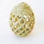 Oriental Carved Soapstone/Hardstone - Owl Within A Cage