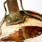 18th / 19th c Hand Beaten Copper & Iron Pan / Skillet - Tin Lined Copper Pan