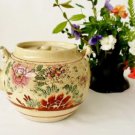 Antique Oriental/Japanese Teapot Raised Slip & Enamel Decoration - Signed @ Back
