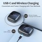 TAGRY Bluetooth Headphones True Wireless Earbuds 60H Playback LED Power Display Earphones with