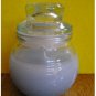NEW 4 oz Aromatherapy Candle Sensual Scent Light Blue + Gr8 Glass Jar & Lid
