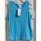 Girls Shirt Connection XL Blue Ribbed Tank Girls Top NEW