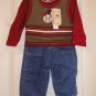 Faded Glory 3 Pc Boys Sports Set Jeans More 6-9 MonthsNEW