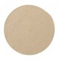 Maine Round 15 Inch Woven PlaceMats Natural or Linen Color Set of 4 NEW Lot of 4 Round Woven