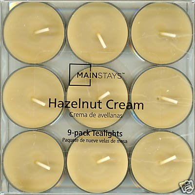 hazelnut mainstays tealight candles cream tealights pack than