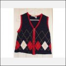Womens Crazy Horse Vest Red White Blue SZ. SMALL - CLEARANCE SALE