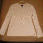 CHAPS Girls Long Sleeve Henley Empire Top Tee Size XL 14-16 TAGS