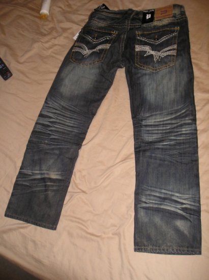 Prototype Boot Cut Jeans Mens Teens Boys Blue Jeans 34 x 30 NEW