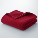 Dark Red Microfleece Blanket Queen/Full Size NEW 90 x 96 Oversized Warm Blanket