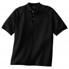 Lot of 3 Solid Black Polo Shirt Shirts Mens Short Sleeve Sz XL  with TAGS Uniform Solid Polo